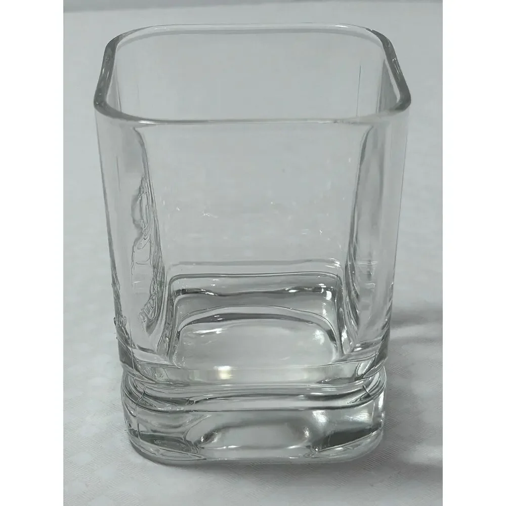 2000 Millennium Crown Royal Low Ball‎ Rocks Man Cave Glass - Square, Whiskey